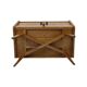commode vintage à motif damier au design scandinave