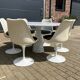 Angelo Mangiarotti M1 eettafel Skipper Carrara marmer 130cm