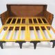 Art deco walnut sofa bed 1960s