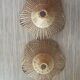 Set of 2 sudpendions in wicker and rattan
