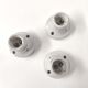 Set of 3 white porcelain sconces