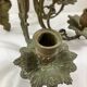Pair of 3-light wall sconces in gilt bronze in the style