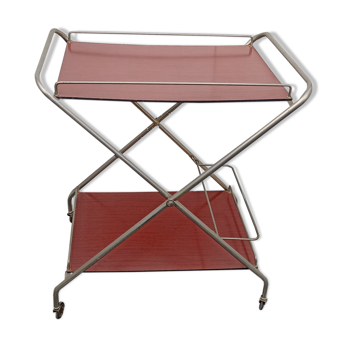 Dessert / bar in formica and steel 60s-70s