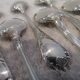 12 silver-plated mocha spoons by Christofle Marly, 10cm