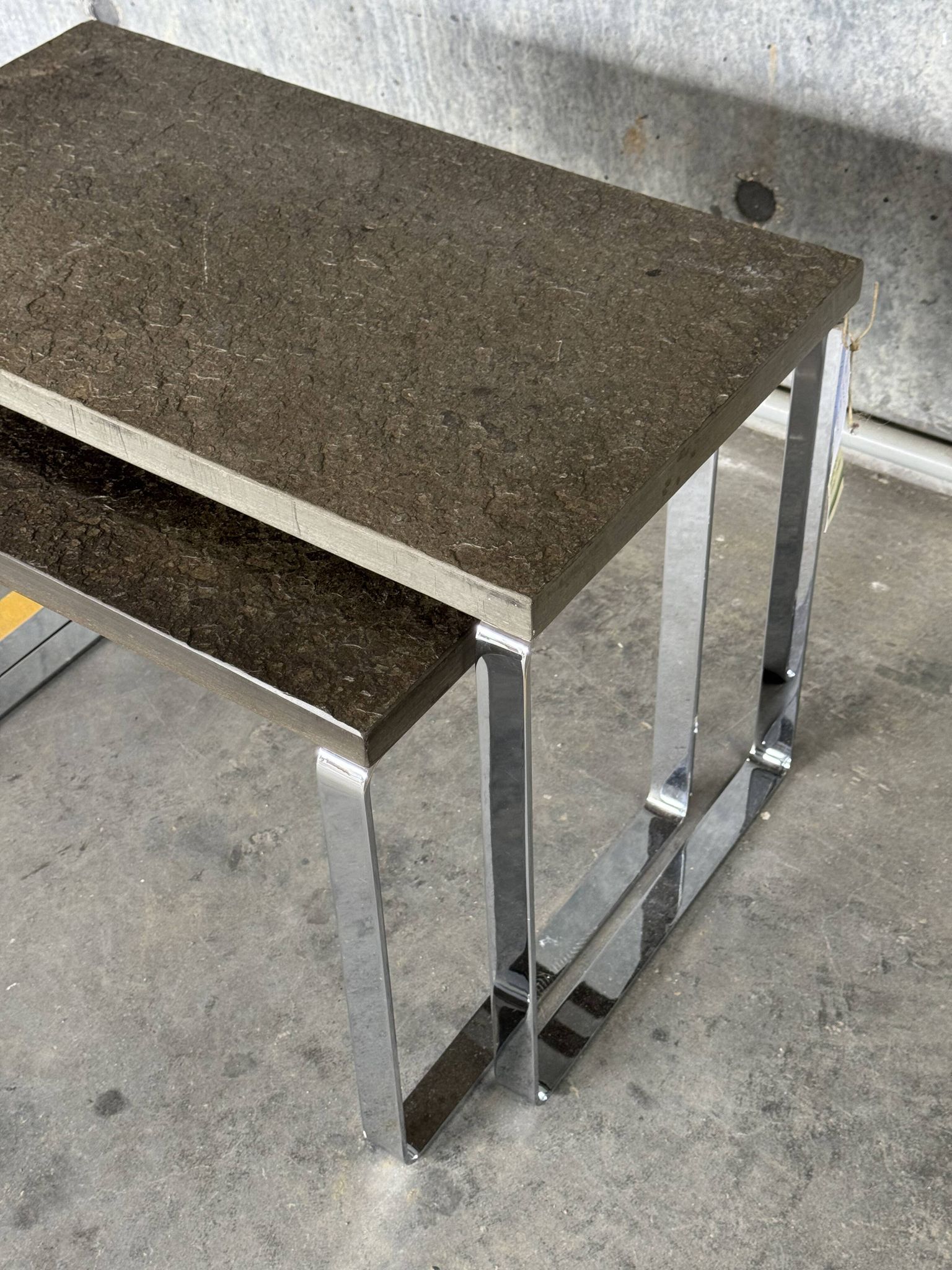 Nest of Draenert Slate Stone Tables