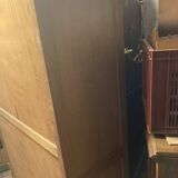 Parisian administrative cabinet from the 1950s. Blond oak.