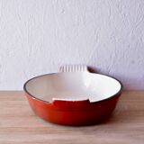Red cast iron oven dish