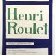 Henry roulet, galerie daniel keel, 1961. original exhibition poster in zürich.