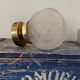 Pair of new electrified Art Deco globe sconces