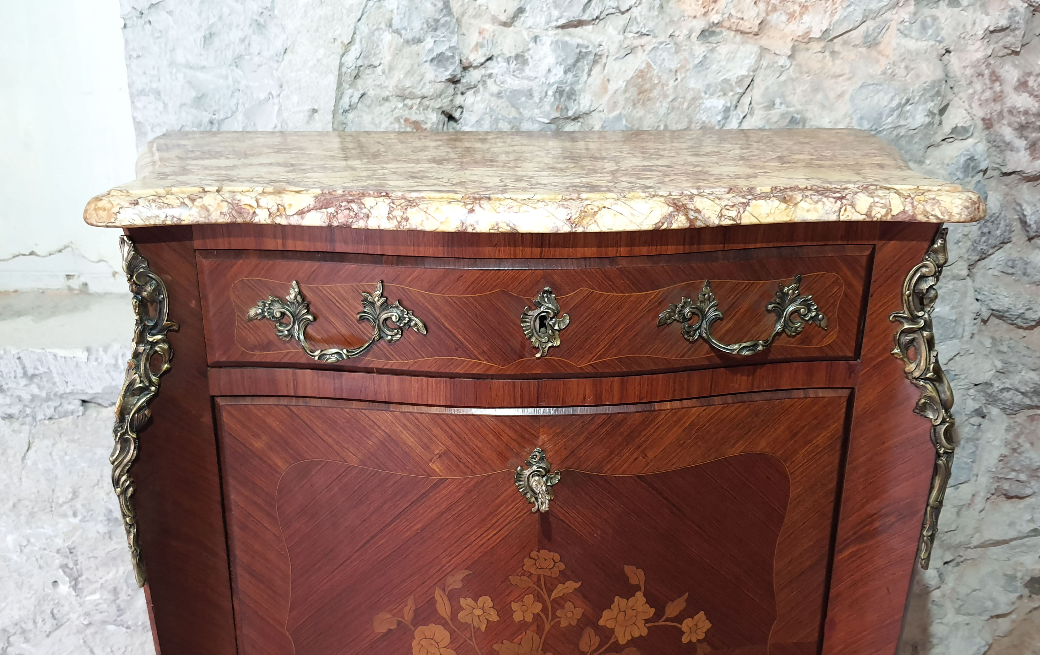 Secretary Louis XV rosewood marquetry