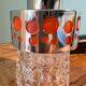 Art deco lamp / glass shade from the 1960s / ceiling pendant lamp for home decor