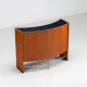 Erik Buch boomerang dry bar set in teak Dyrlund Denmark 1960