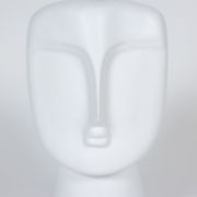 Pair of lamps in white and matt opaline, twentieth century