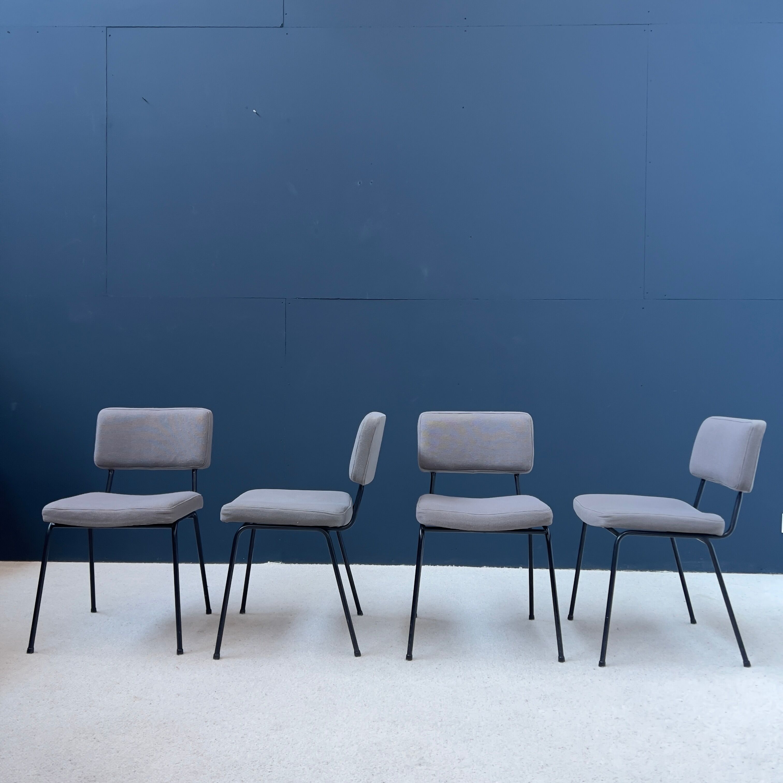 Set of 4 chairs André Simard edition Airborne 1950