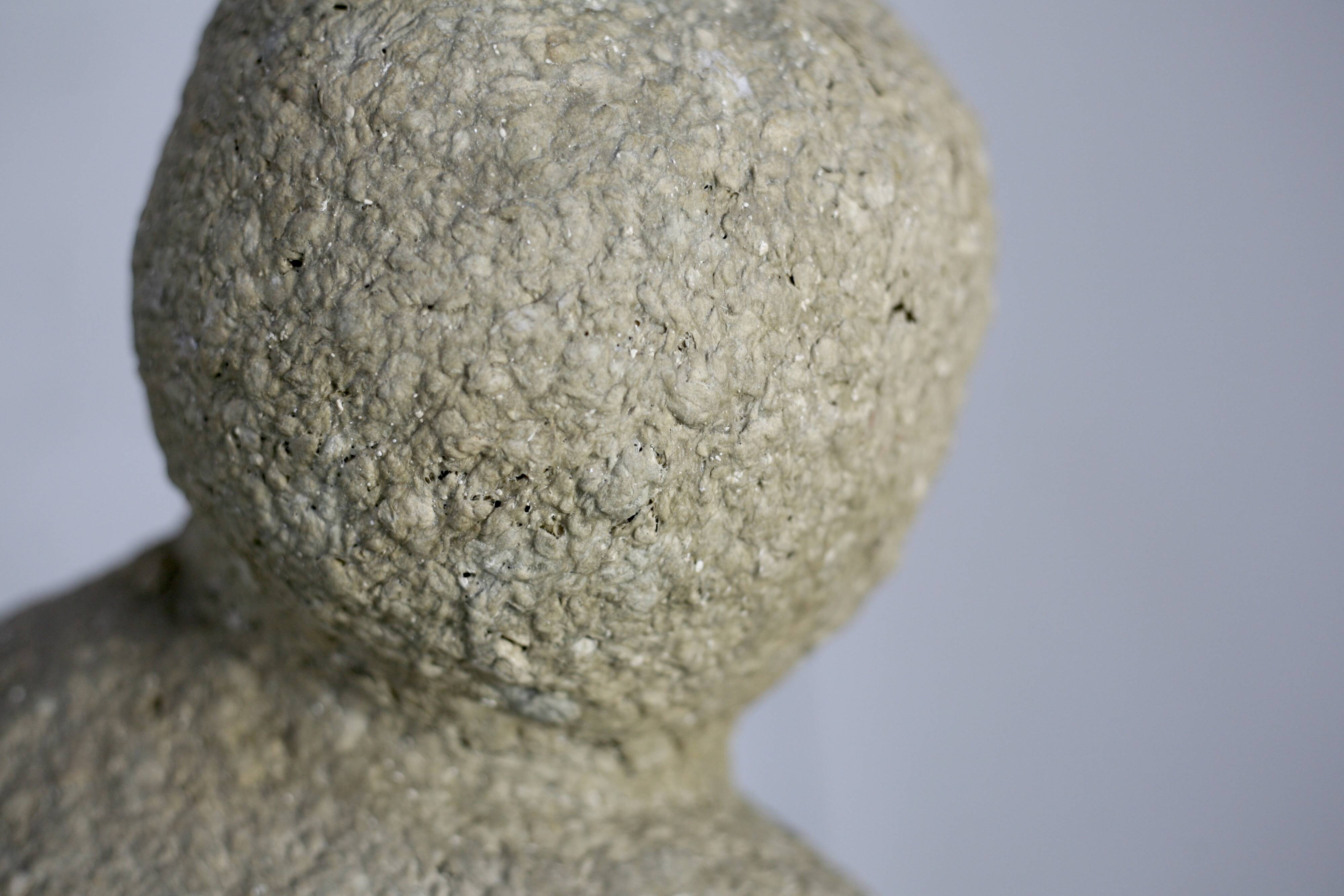 Imitation stone resin sculpture, circa 1960