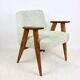 Fauteuil vintage Chierowski 366, années 1970, vert clair
