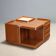Vintage coffee table in Tanganyika walnut, Italian design, 1970s.