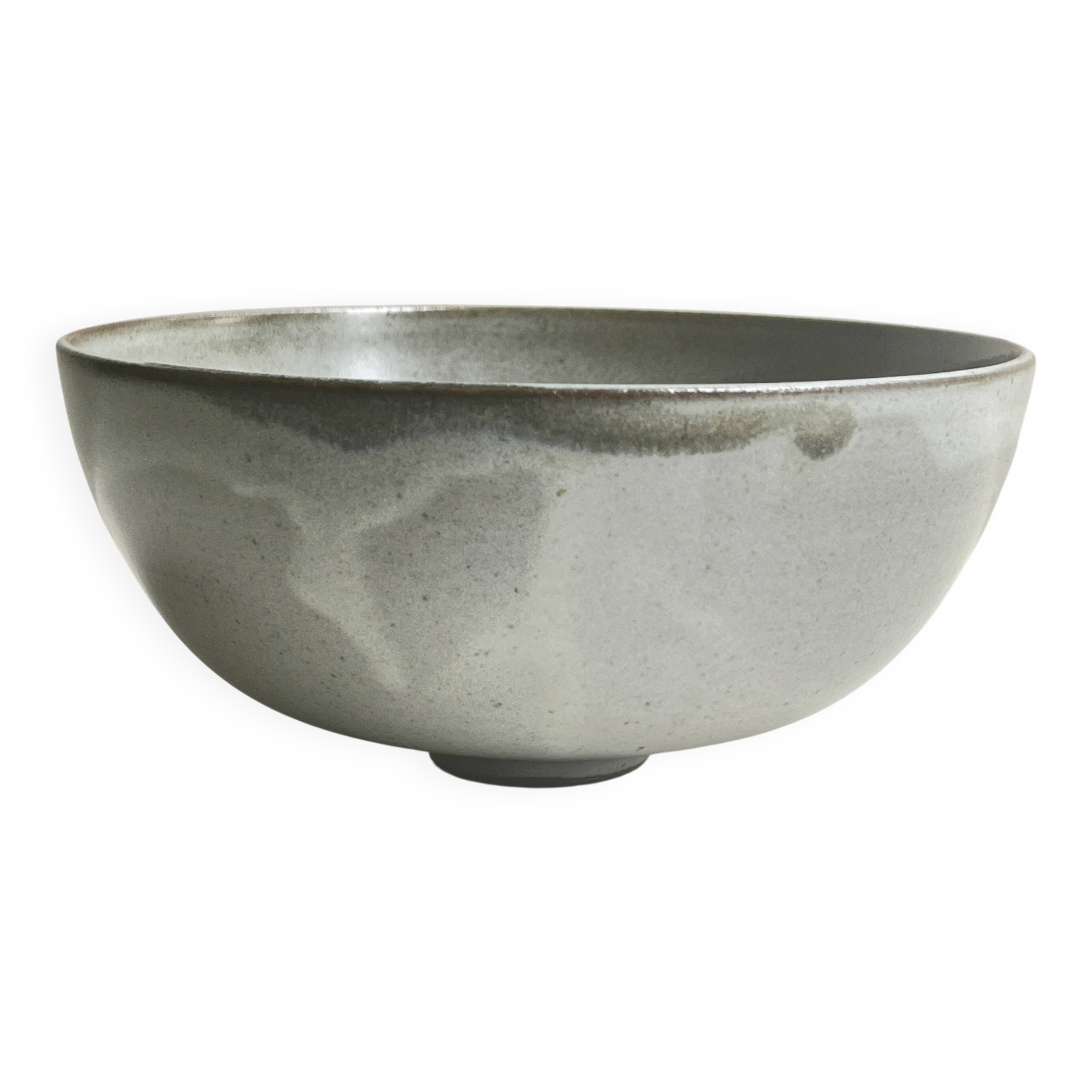 Bowl / ceramic pocket tray, glazed and signed, Brittany 1970