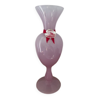 Purple opaline vase