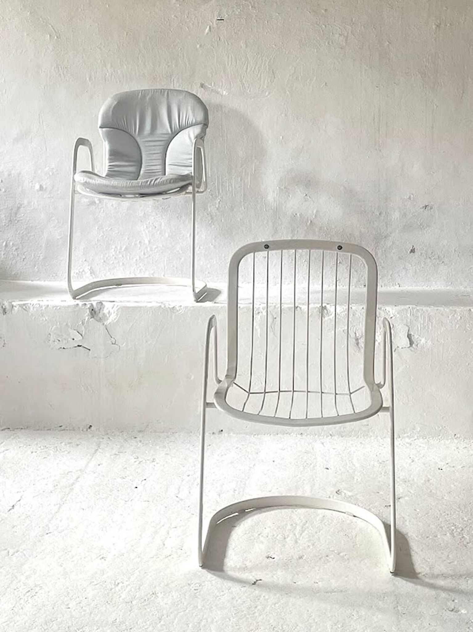 Fauteuil de salle à manger Cidue de Willy Rizzo, Italie, années 1970
