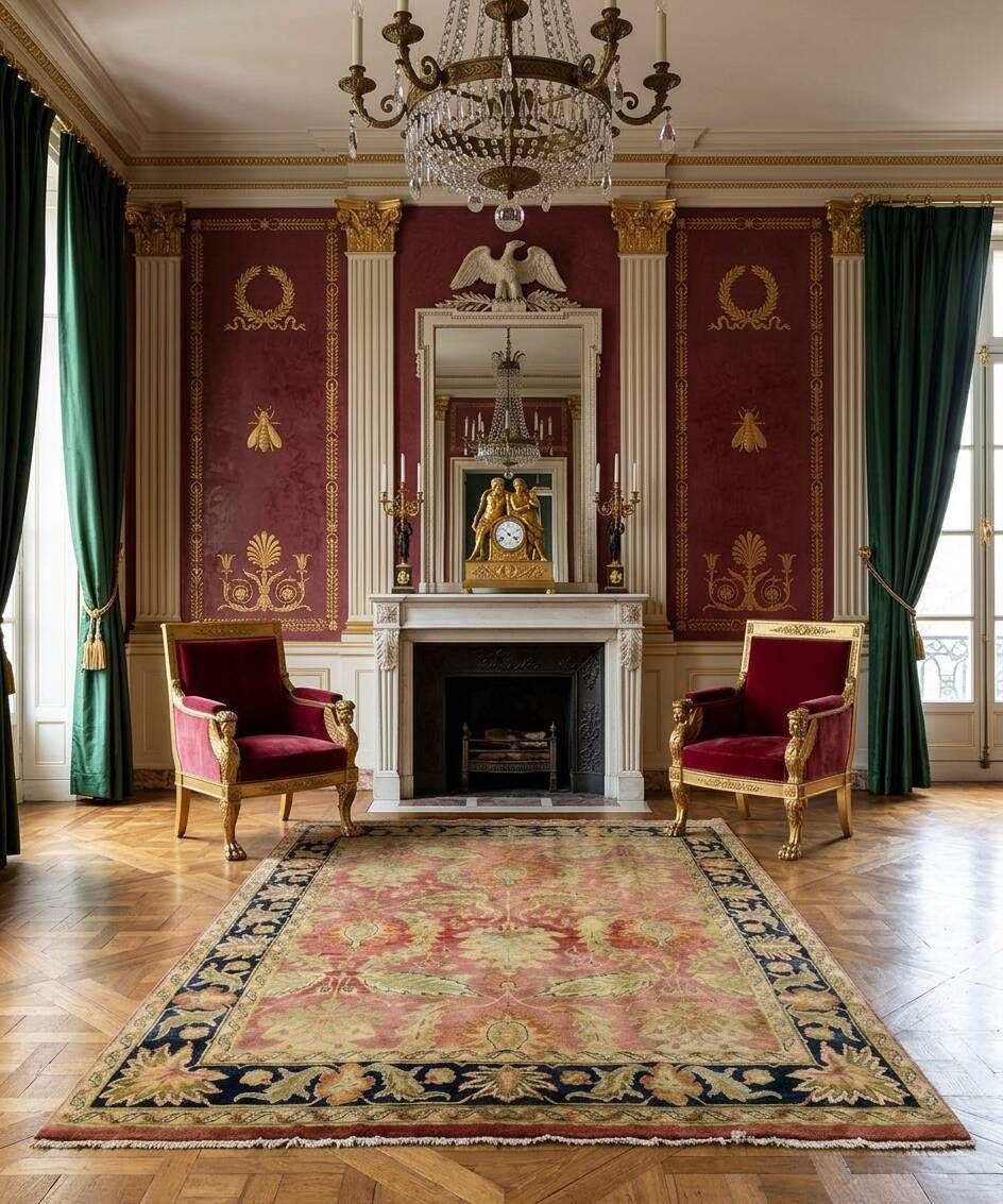 Afghan Ziegler rug, handmade in wool: 305x250 cm