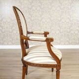 Early 19th Century Louis XVI French Walnut Armchair