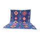 Berber rug 3x2M Thick wool deep blue & multicoloured Berber patterns