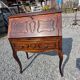 Curved donkey desk in walnut (secretary)
