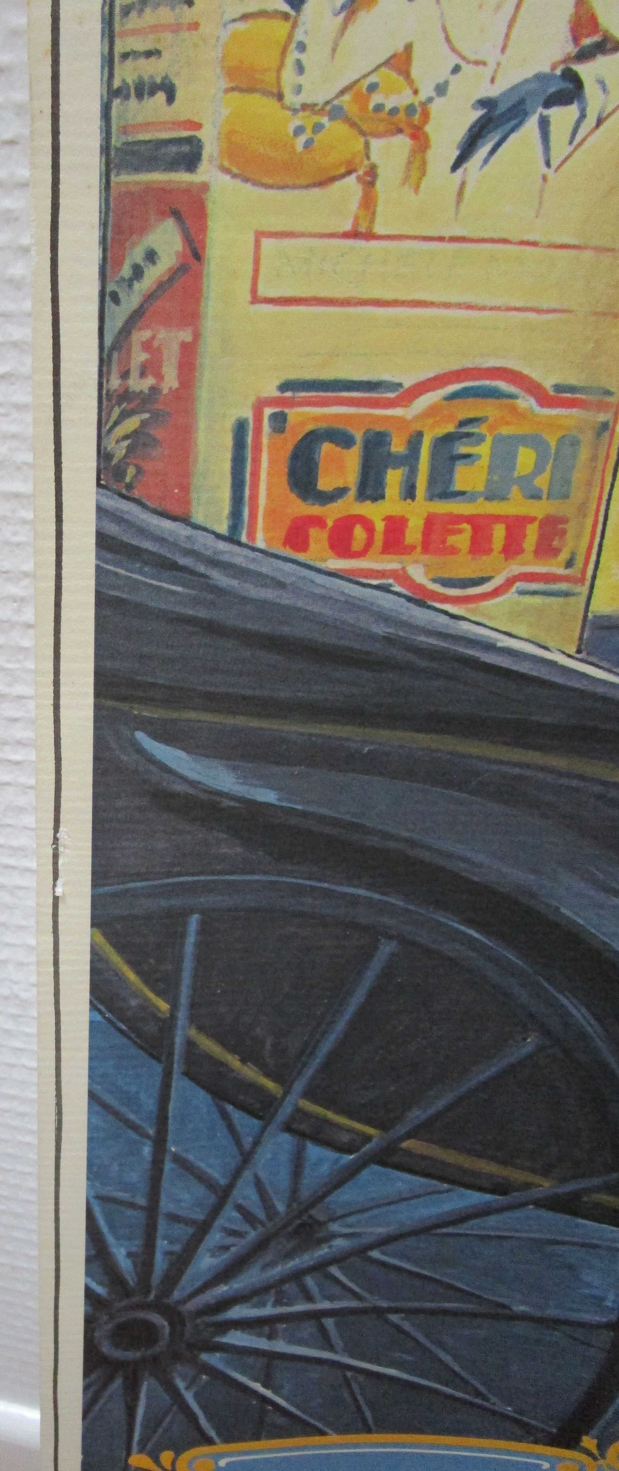 Original poster brasseries flo julien terminus north vaudeville vintage 80s