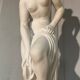 "Venus at Bath" sculpture by Dal Torrione, 20th century.