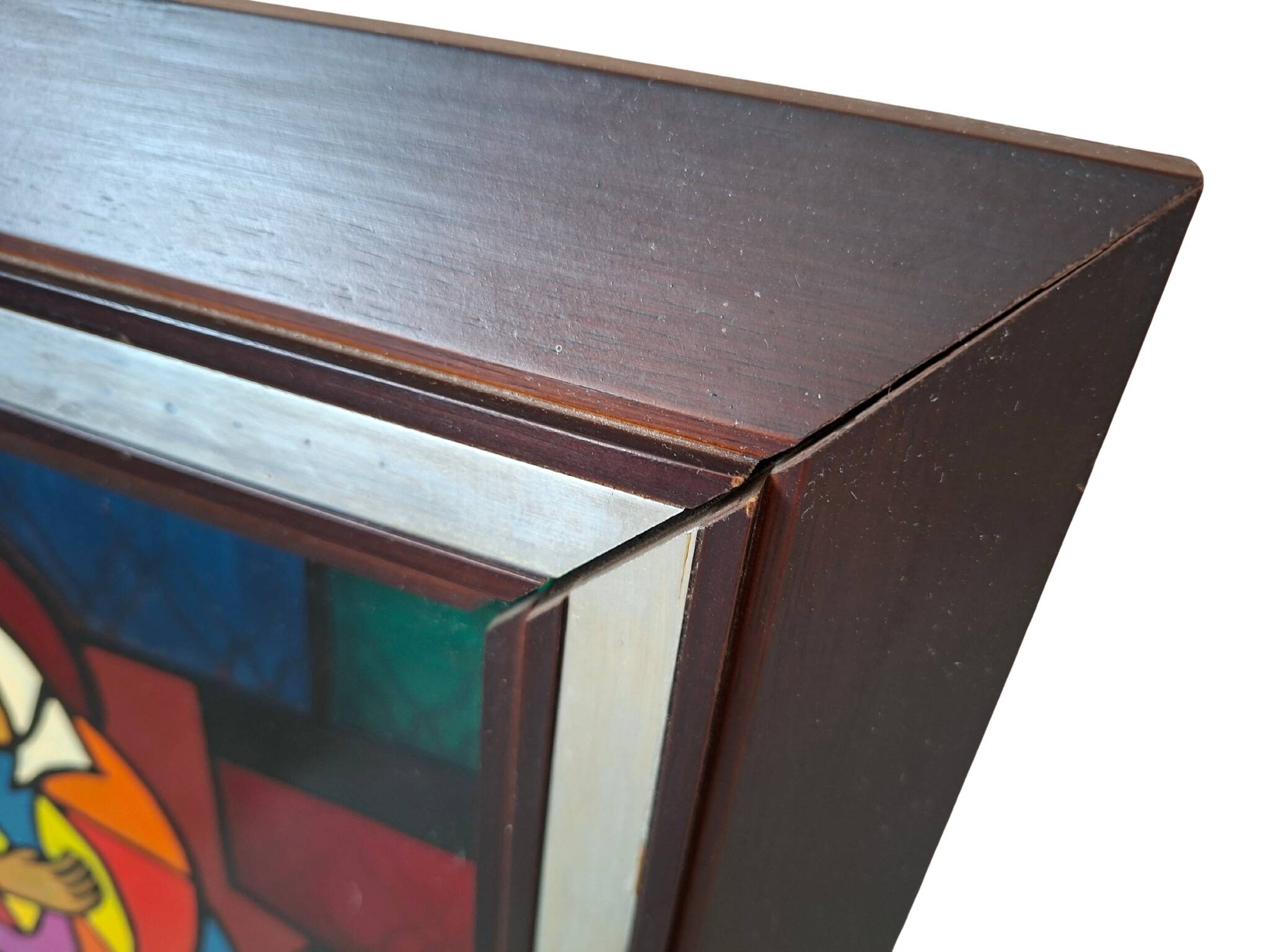 Opéra original "Madonna" – S.F. Di Biase, 1974 – Émail sur verre
