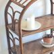 Vintage rattan library from the 70s