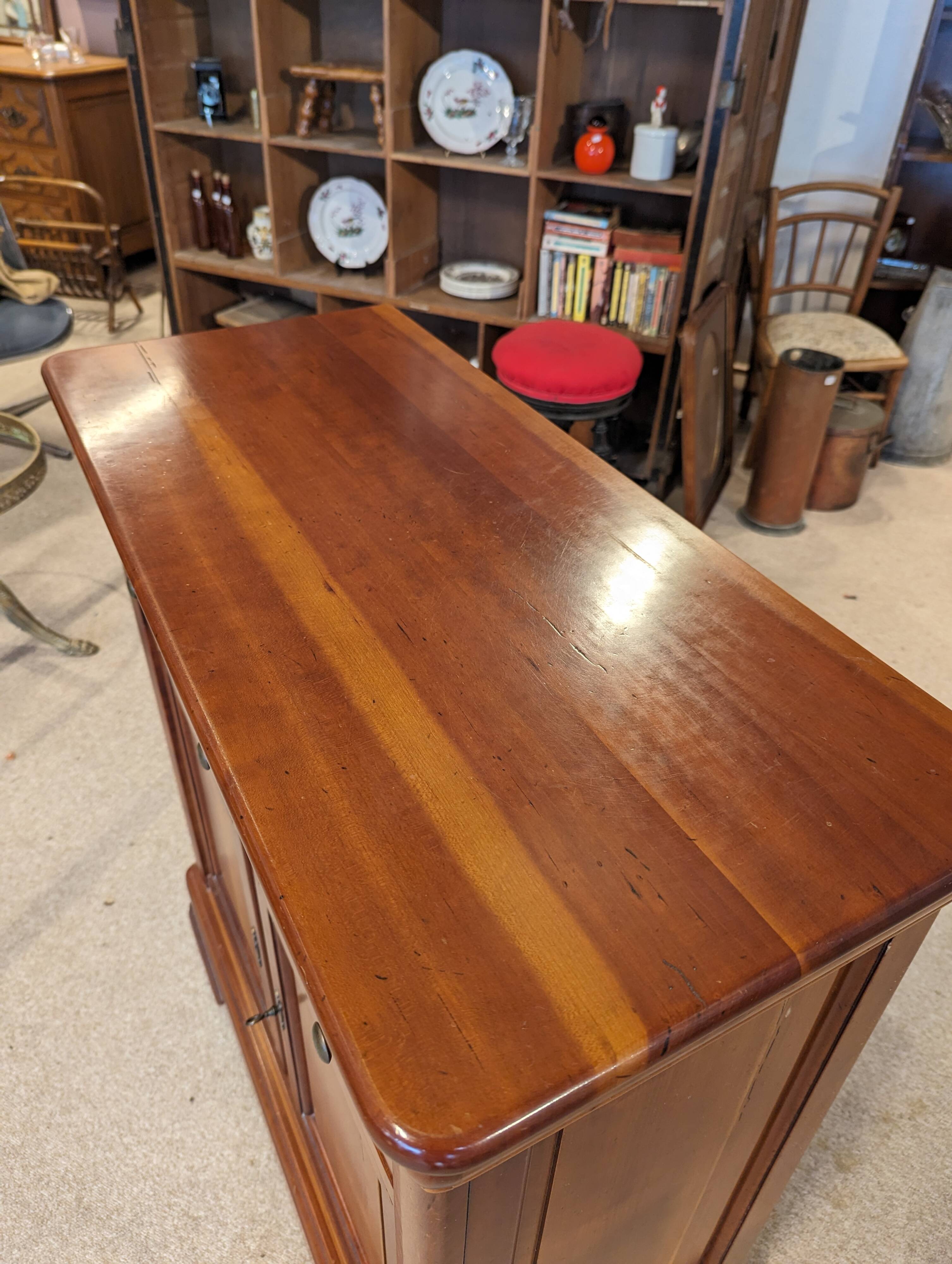 Small Louis Philippe style cherry wood sideboard