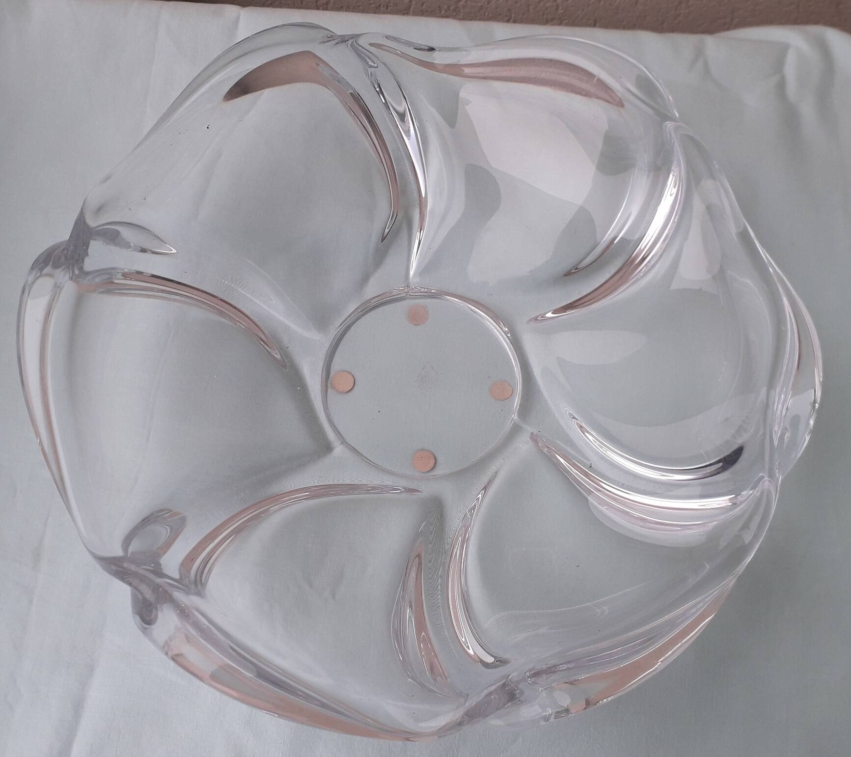 Crystal plate or bowl