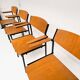 6 chaises empilables par Gijs van der Sluis, 1970