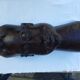 Large carved African head in exotic wood – Madagascar – 65 cm