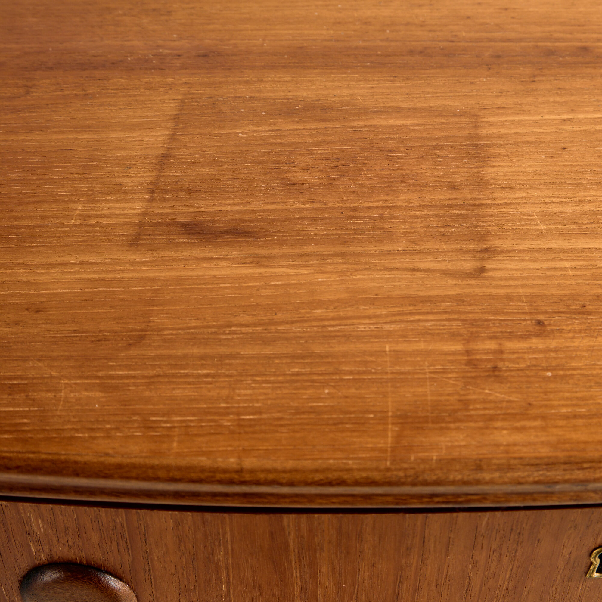 Teak chest of drawers with six drawers