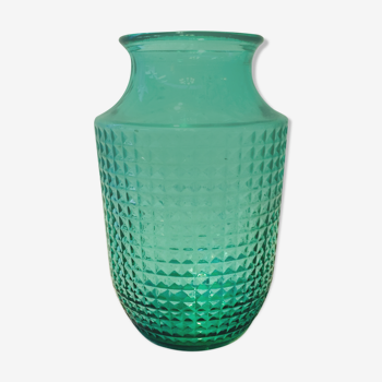Vase vintage en verre coloré, années 60