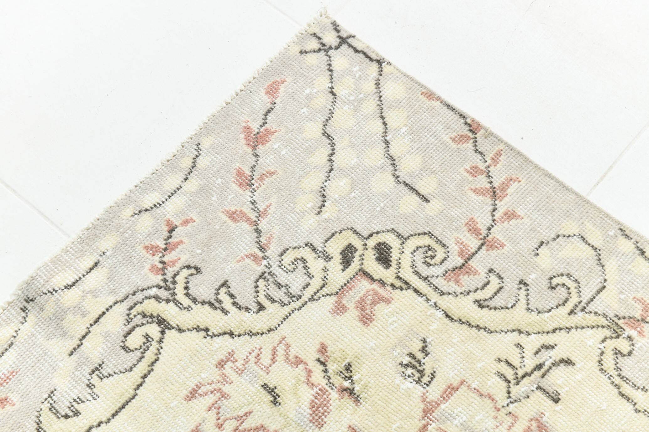 7x10 Cream Brown Oriental Vintage Area Rug, 203x308Cm SK 23587