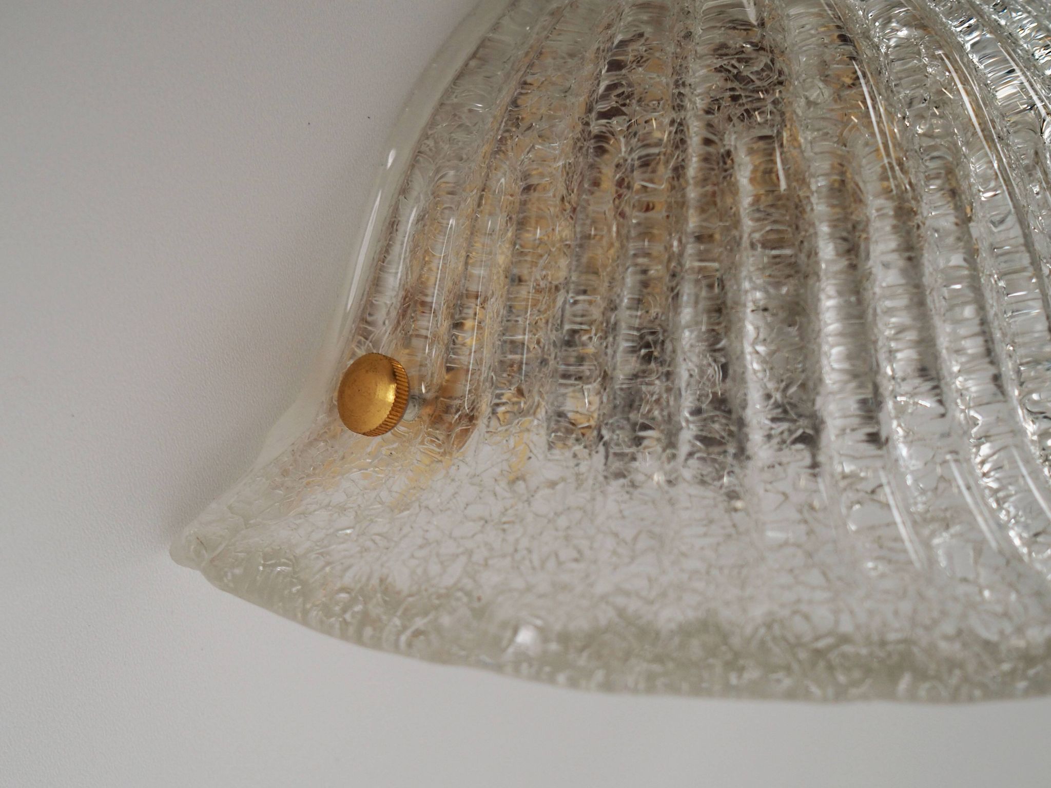Wall lamp, Murano glass, Italian design, 1970s, manufacture: Italy