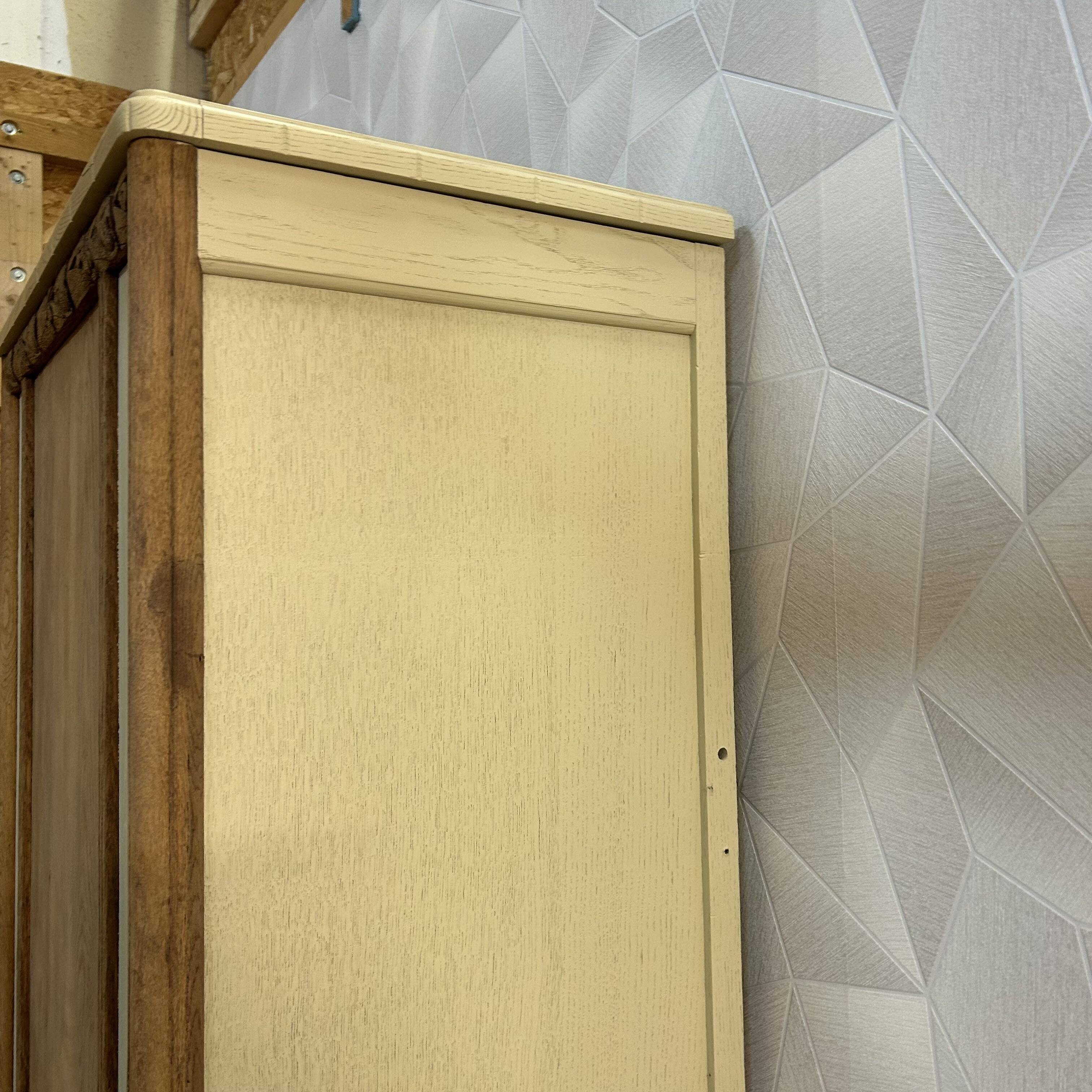 Cream beige revamped art deco wardrobe
