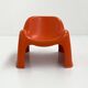 Fauteuil Toga orange par Sergio Mazza pour Artemide, 1960