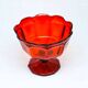 B8H Huta Hortensja - ruby dish / chalice