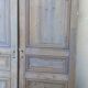 Pairs of Haussmannian doors in patinated aged wood