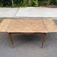 Louis XV extendable dining table from the 18th century, renovated in solid oak 200