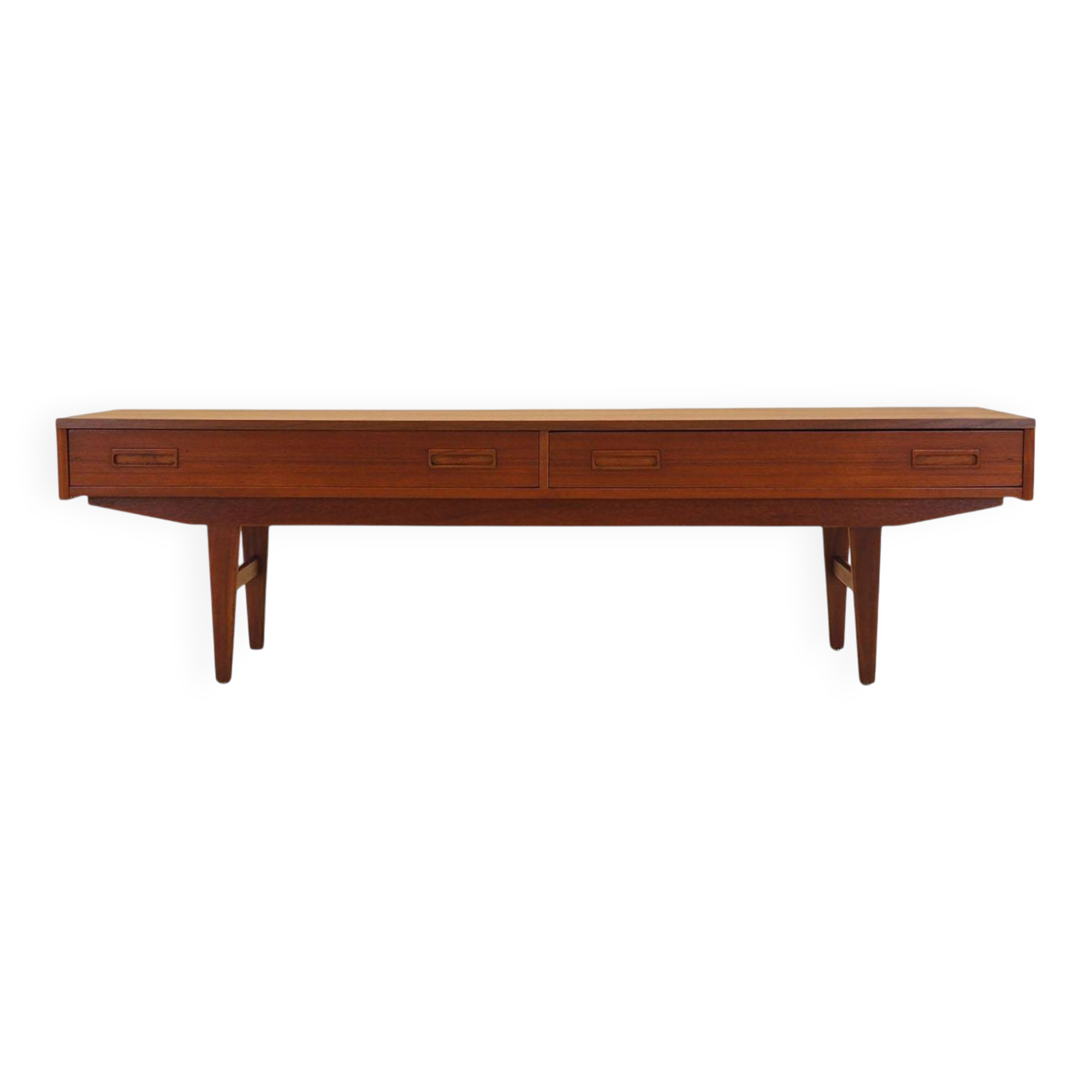 Teak lowboard, Danish design, 1960s, made in Denmark