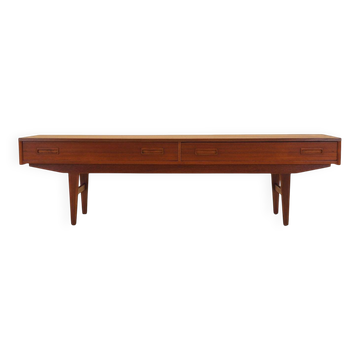 Teak lowboard, Danish design, 1960s, made in Denmark