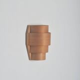 Scandinavian wooden wall lamp in pine veneer, 1960s