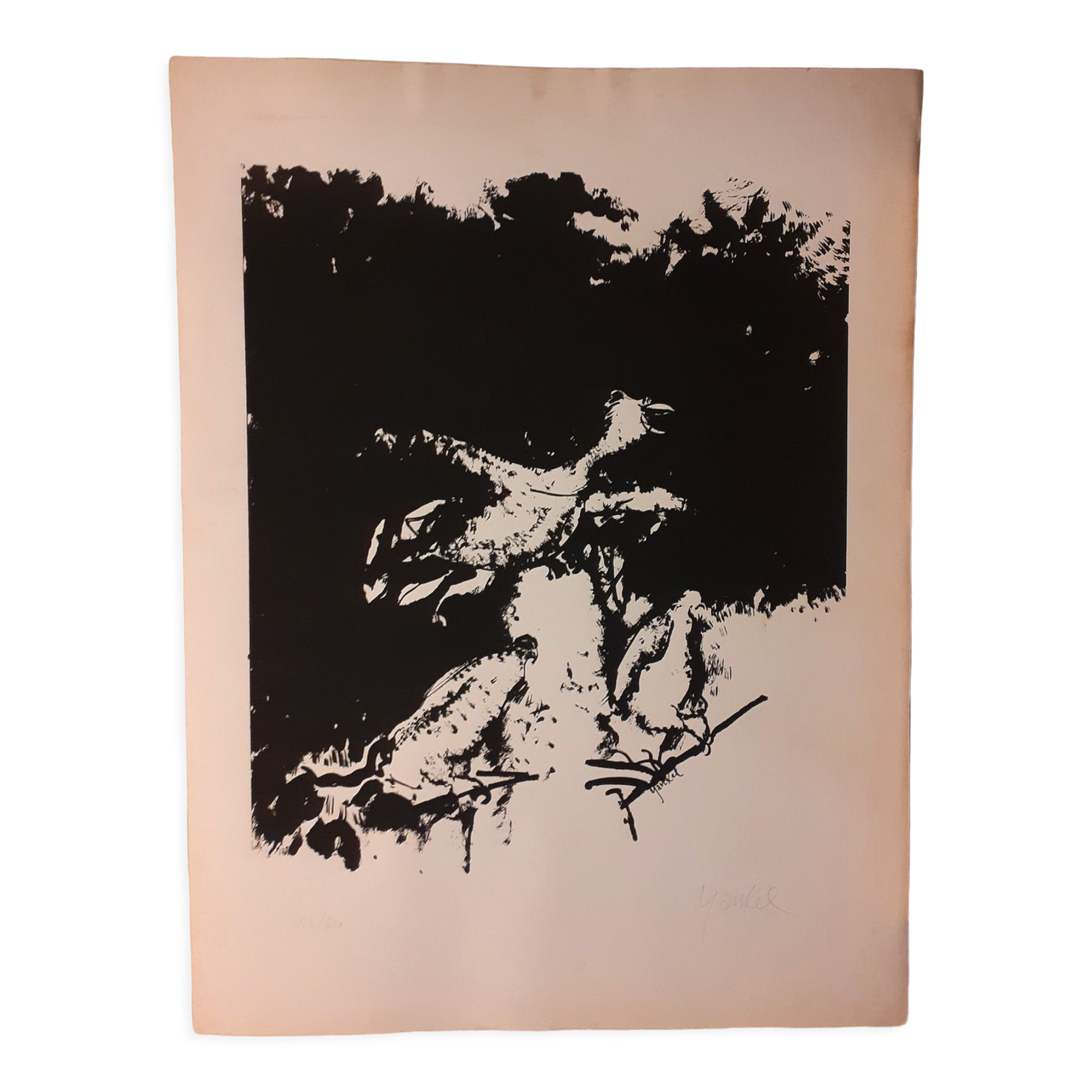 Signed and numbered lithograph by Yankel