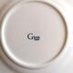 4 mismatched Gien dessert plates